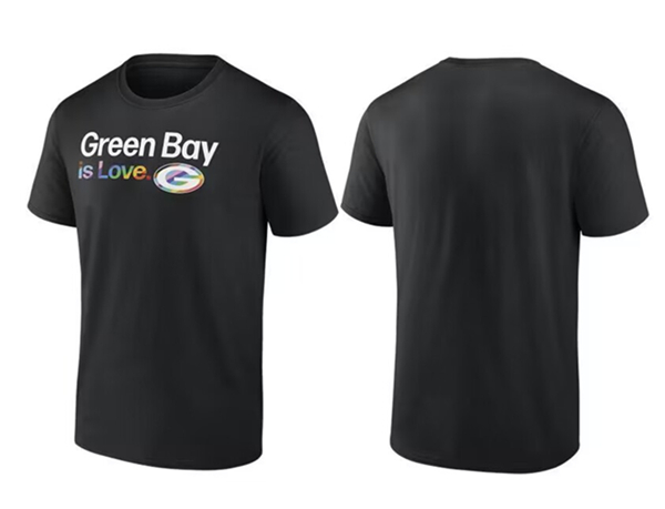 Men's Green Bay Packers Love Pride T-Shirt